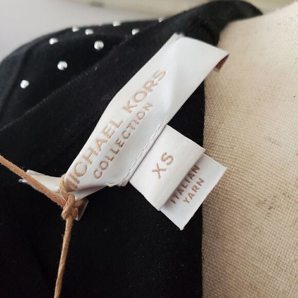 Michael Kors Collection Studded Black Sheath Dress NWT Size X-small - Picture 13 of 16